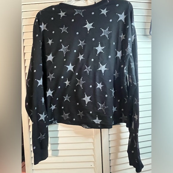 Dr. Seuss GRINCH Black with stars Grinch crop - Picture 7 of 8